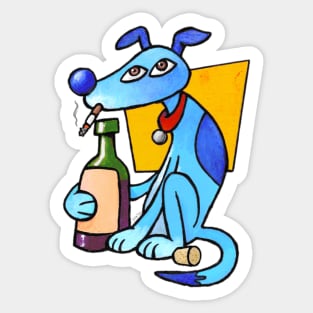 Bad Dog (Picasso style) Sticker